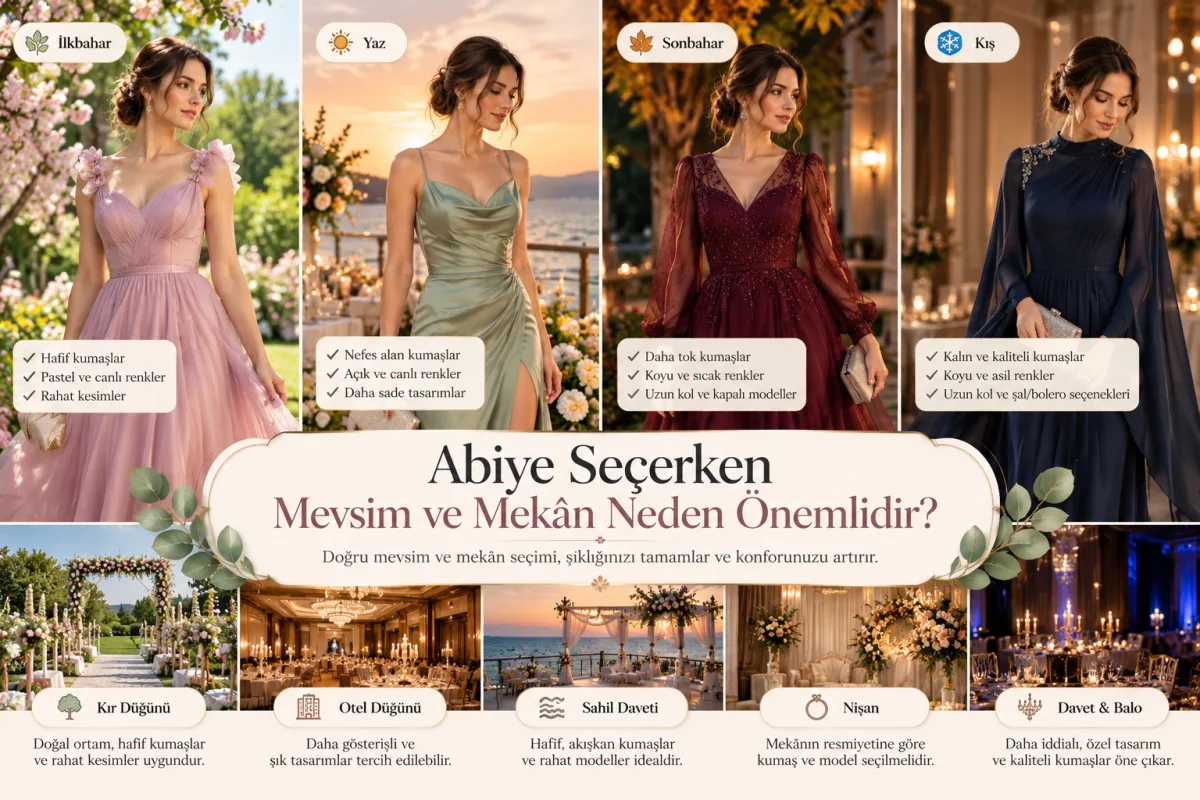 Abiye Seçerken Mevsim ve Mekân Neden Önemlidir?