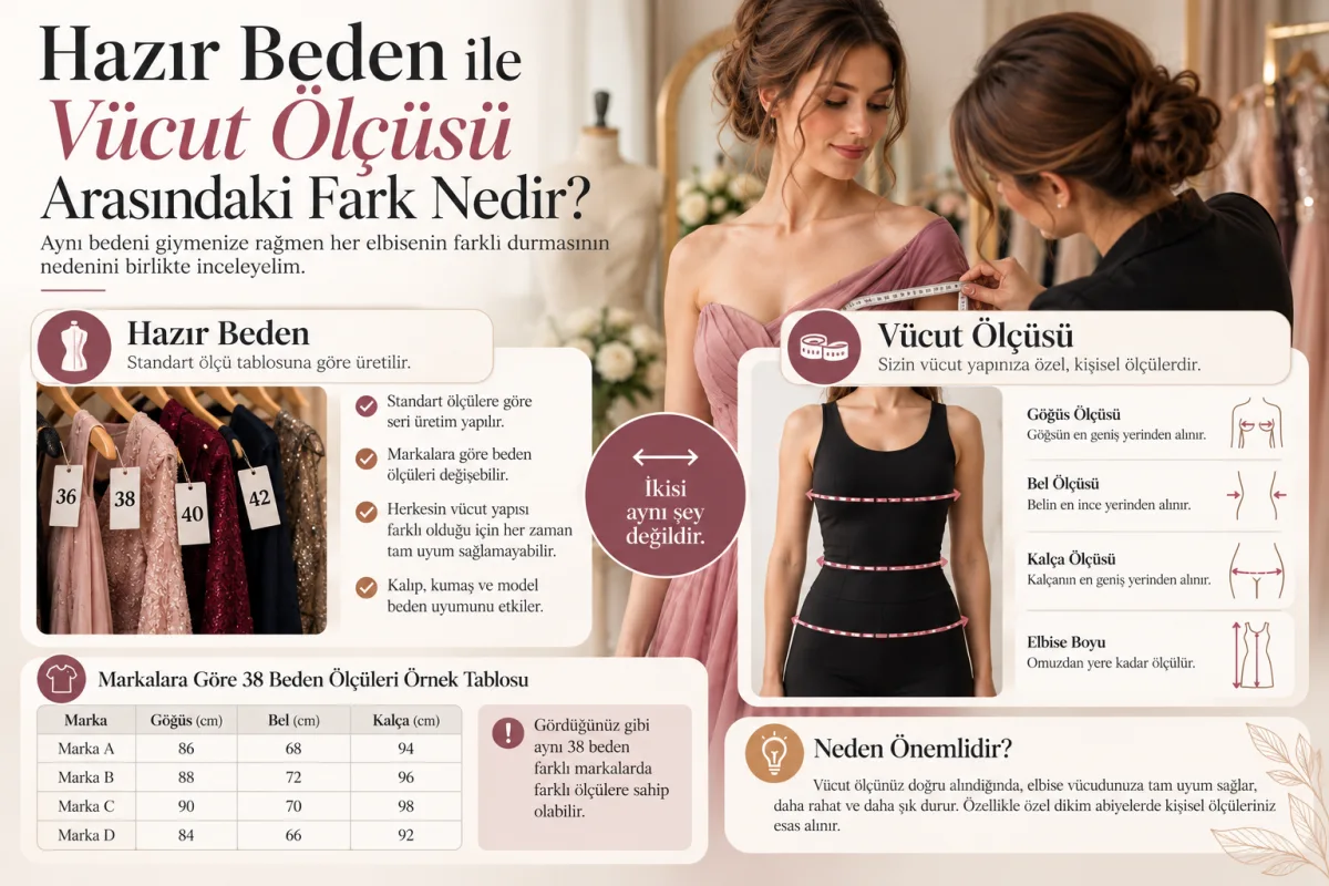 Hazır Beden ile Vücut Ölçüsü Arasındaki Fark Nedir?